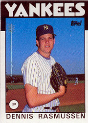 1986 Topps Baseball Cards      301     Dennis Rasmussen